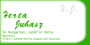 herta juhasz business card